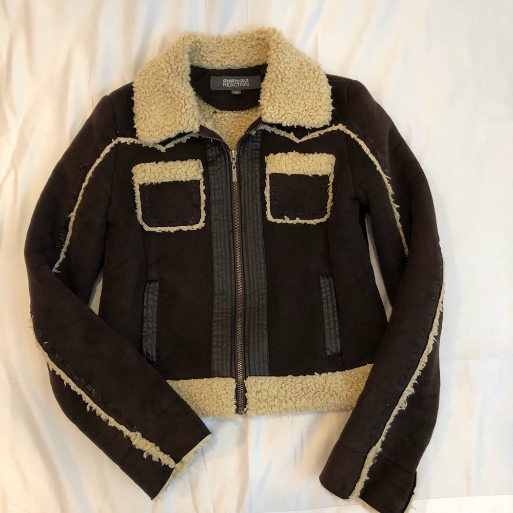Kenneth Cole Reaction Sherpa jacket size small
